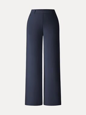 NWT OGL Navy blue Stretch Cotton Blend Slimming High Rise Wide Leg Pants